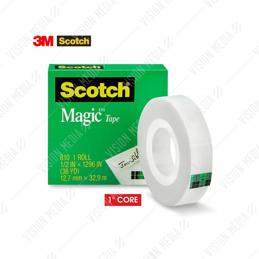 3M SCOTCH MAGIC 810 TAPE (12.7MM X 32.9M) (810-B)