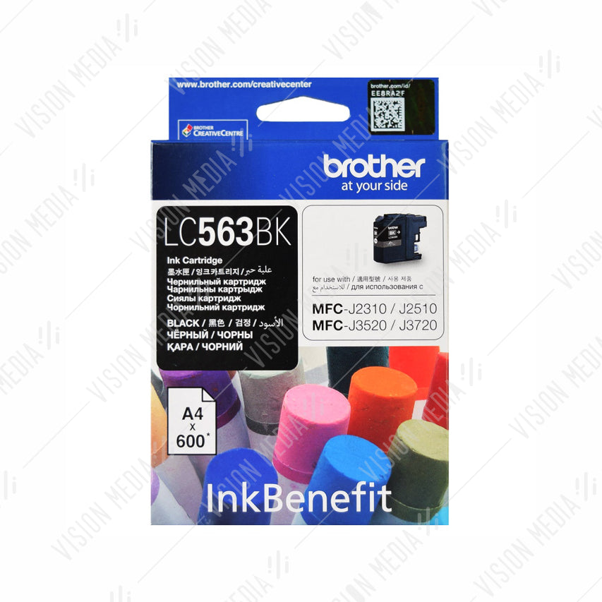 BROTHER BLACK INK CARTRIDGE (LC-563BK)