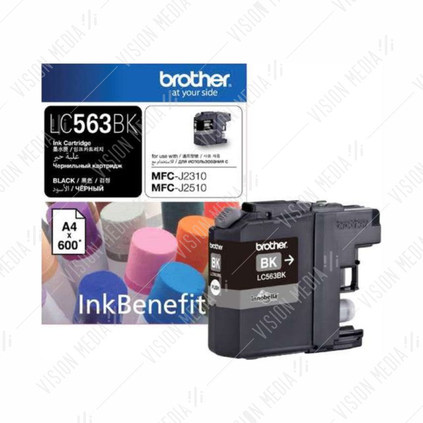 BROTHER BLACK INK CARTRIDGE (LC-563BK)