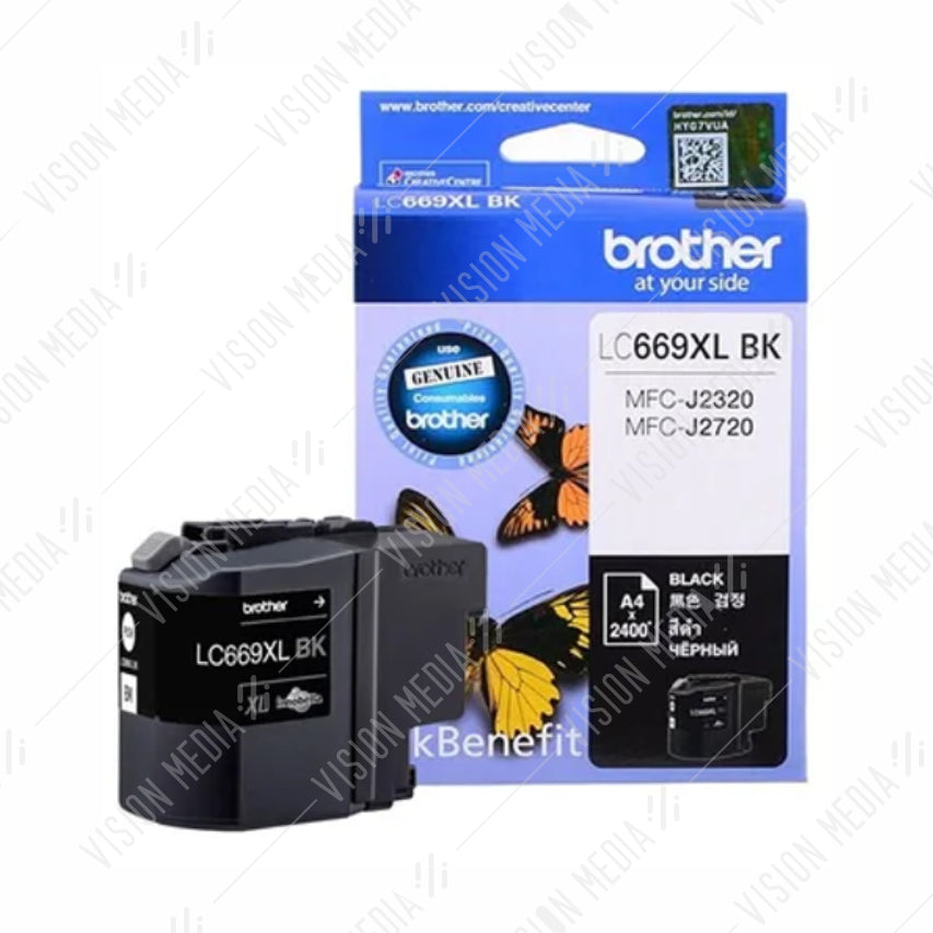 BROTHER BLACK INK CARTRIDGE (LC-669XLBK)