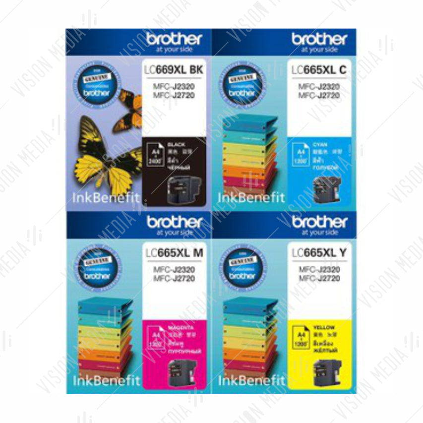 BROTHER BLACK INK CARTRIDGE (LC-669XLBK)