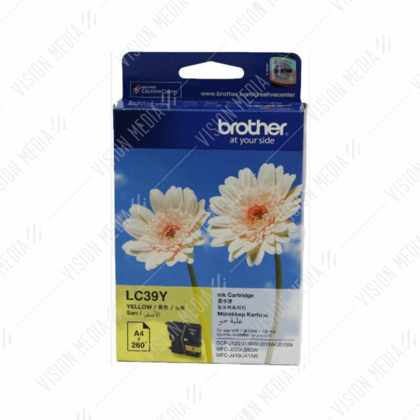 BROTHER YELLOW INK CARTRIDGE (LC-39Y)