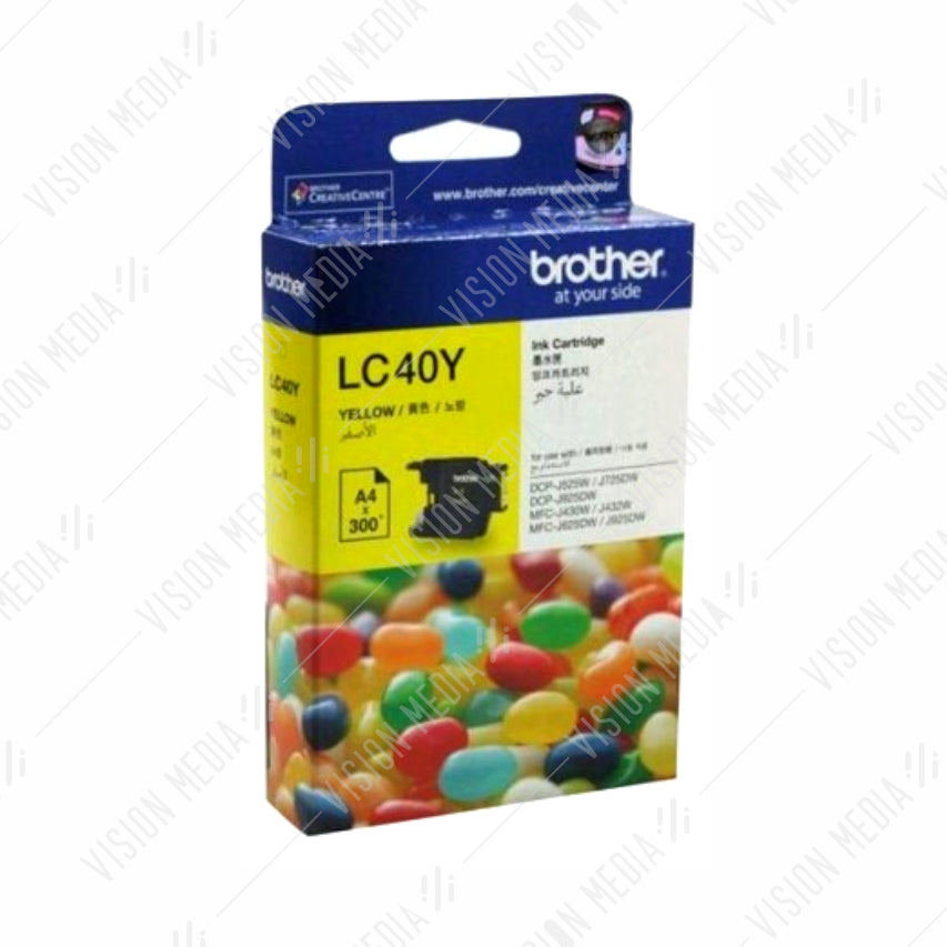 BROTHER YELLOW INK CARTRIDGE (LC-40Y)
