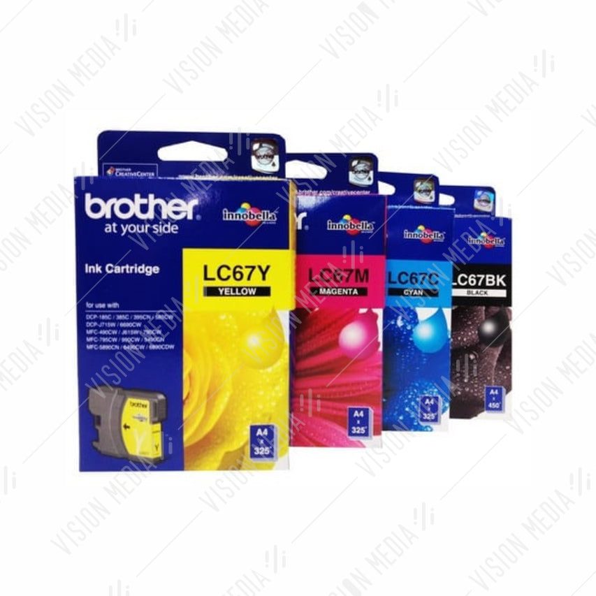 BROTHER BLACK INK CARTRIDGE (LC-67BK)