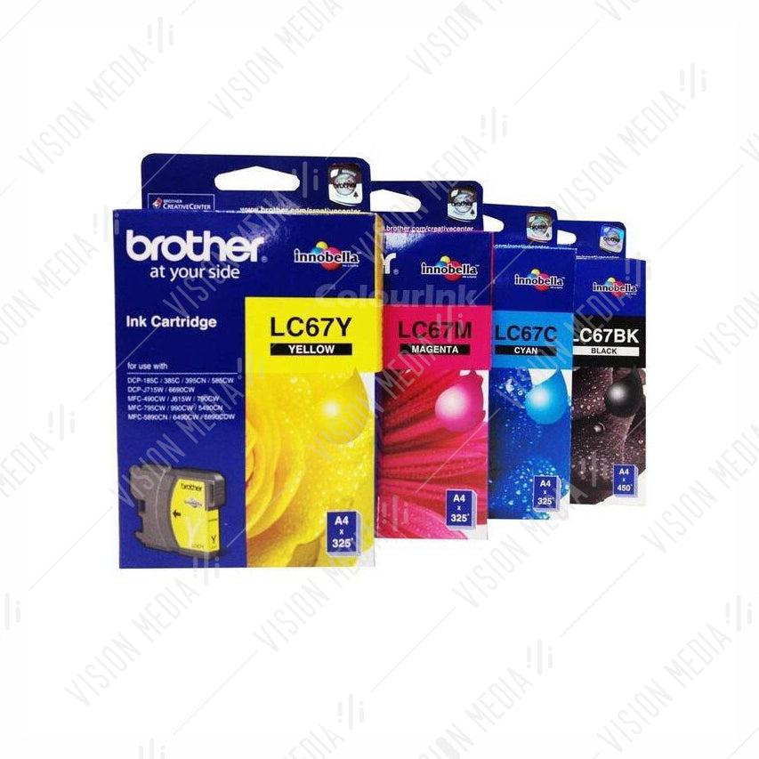 BROTHER CYAN INK CARTRIDGE (LC-67C)