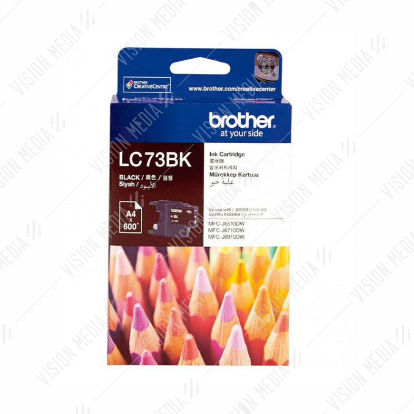 BROTHER BLACK INK CARTRIDGE (LC-73BK)