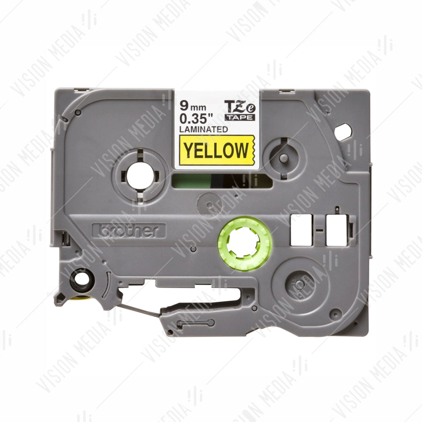 BROTHER BLACK ON YELLOW TZE TAPE 9MM (TZE-621)
