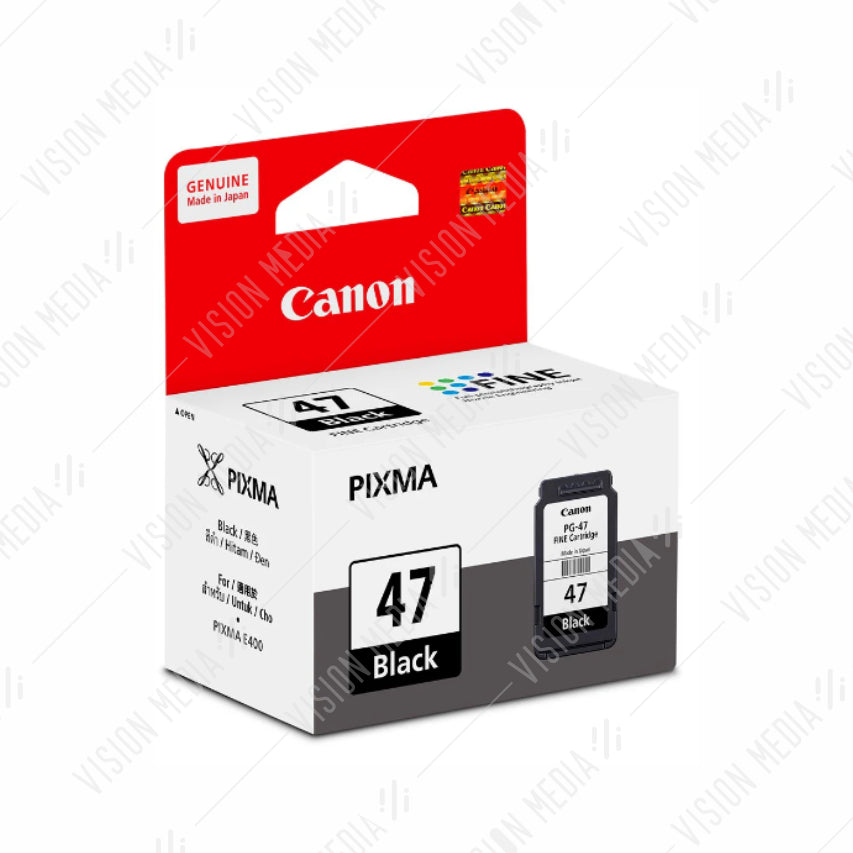 CANON BLACK FINE INK CARTRIDGE (PG-47)