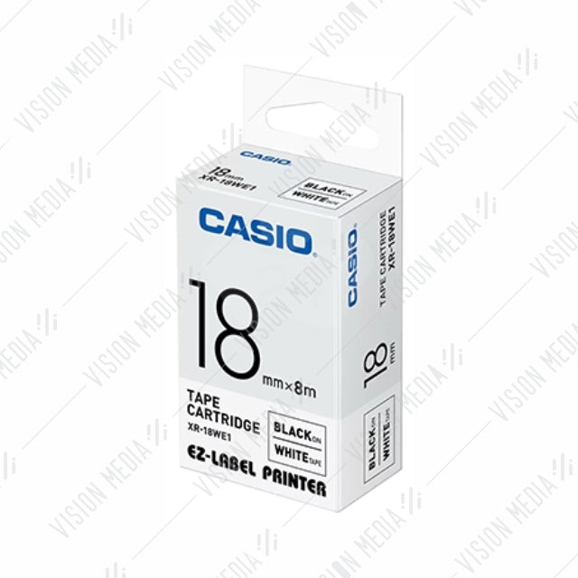 CASIO EZ-LABEL 18MM BLACK ON WHITE (XR-18WE1)