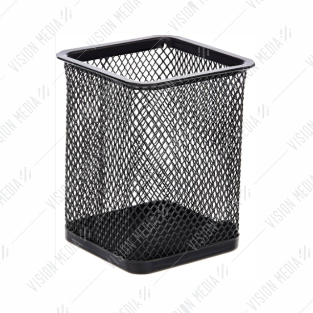 DELI DURABLE MESH STEEL PEN HOLDER SQUARE (E9174)