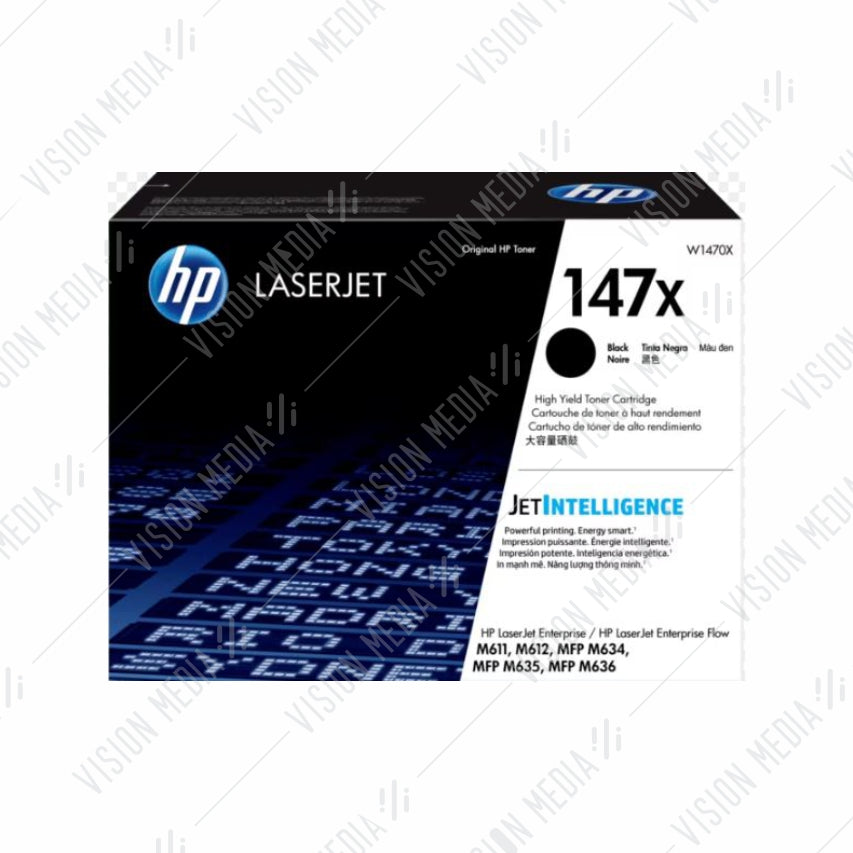 HP 147X HIGH YIELD BLACK LASERJET TONER CARTRIDGE (W1470X)