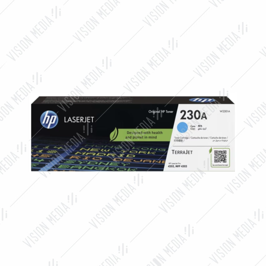 HP 230A CYAN TONER CARTRIDGE (W2301A)