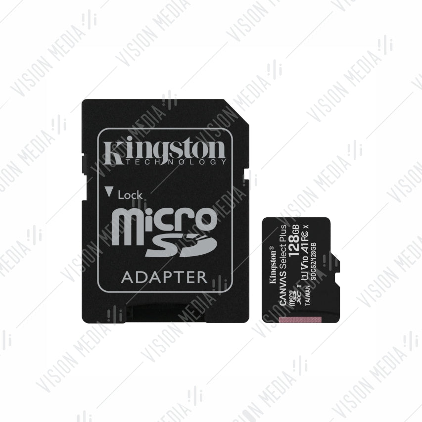 KINGSTON CANVAS SELECT CLASS 10 MICROSD 128GB (SDCS2/128GB)