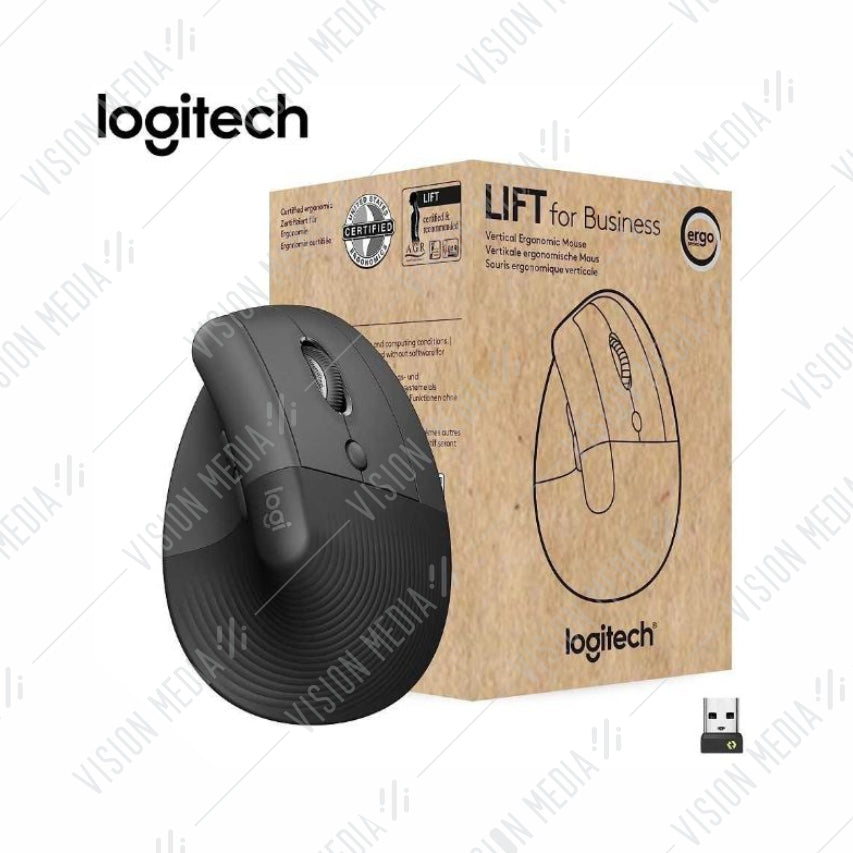 LOGITECH LIFT VERTICAL ERGONOMIC MOUSE FOR BUSINESS (GRAPHITE)