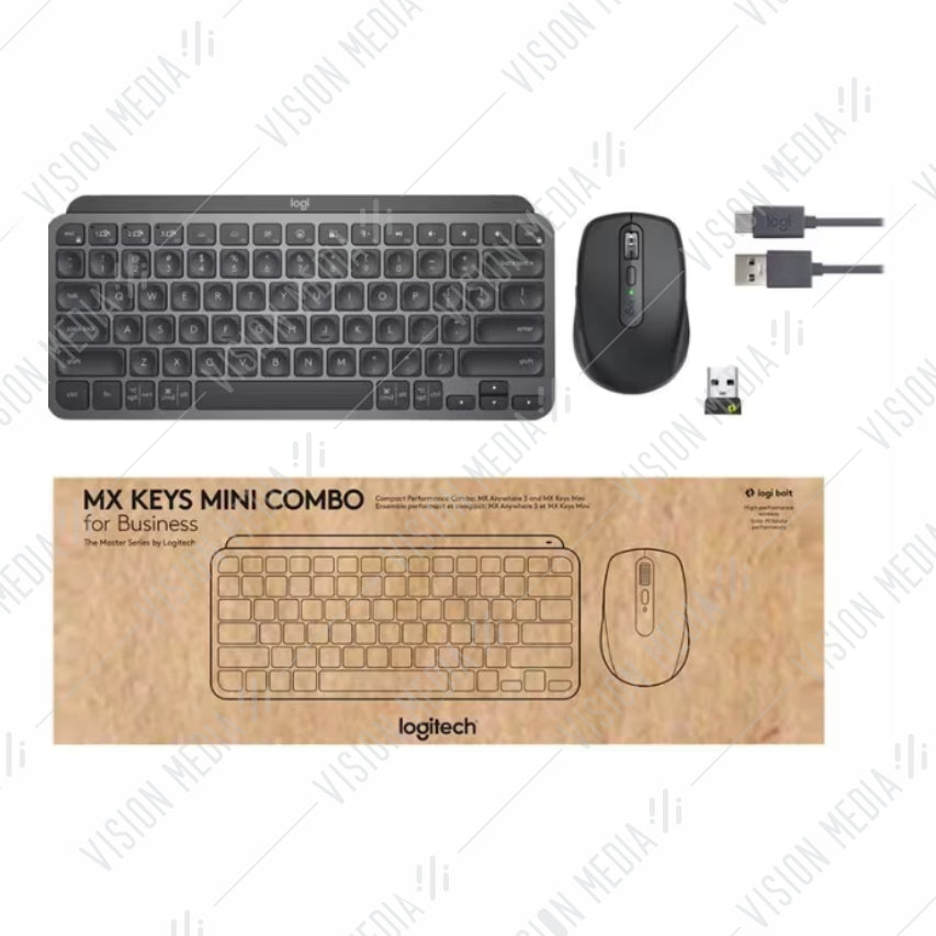 LOGITECH MX KEYS MINI COMBO FOR BUSINESS GRAPHITE(920-011065)