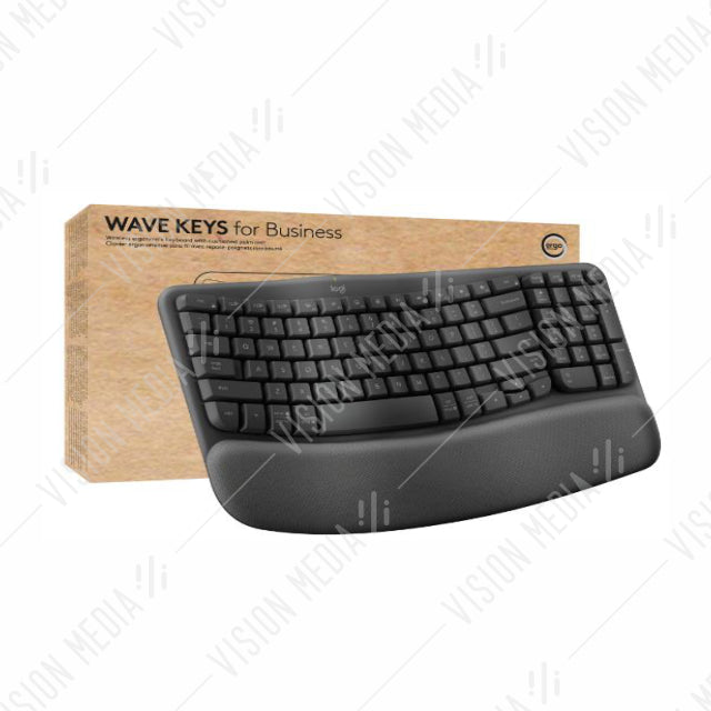 LOGITECH WAVE KEYS WIRELESS KEYBOARD FOR BUSINESS GRAPHITE (920-012338)