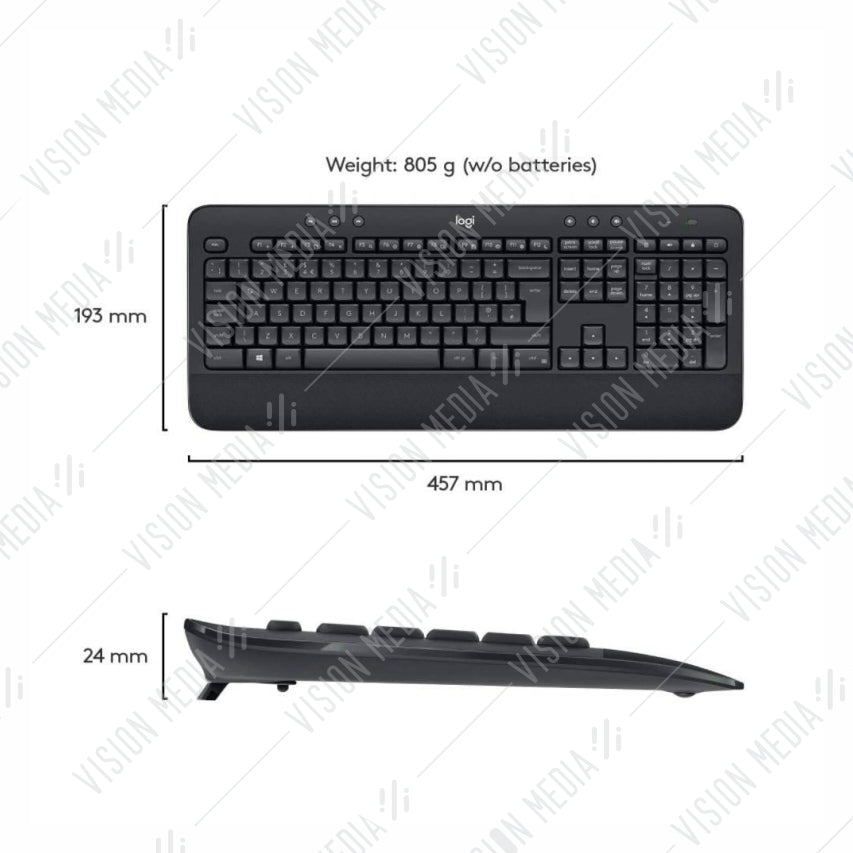 LOGITECH WIRELESS KEYBOARD & MOUSE COMBO (MK545)