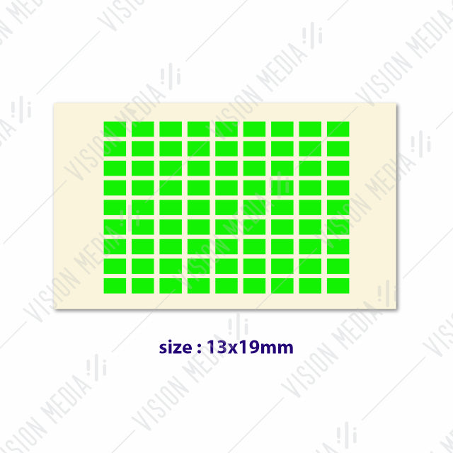 LABEL STICKER 13MM X 19MM