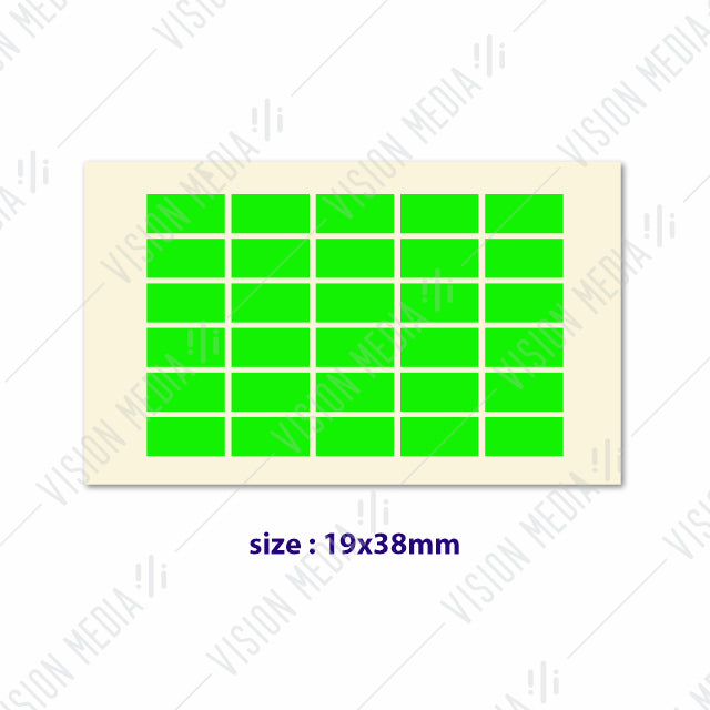 LABEL STICKER 19MM X 38MM