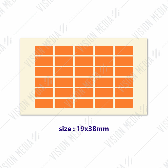 LABEL STICKER 19MM X 38MM