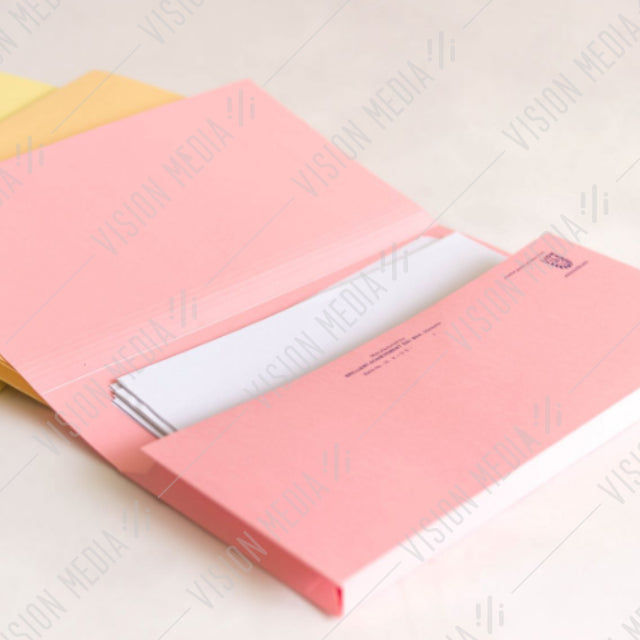 COLOR MANILA POCKET FILE 603 *RANDOM COLOUR