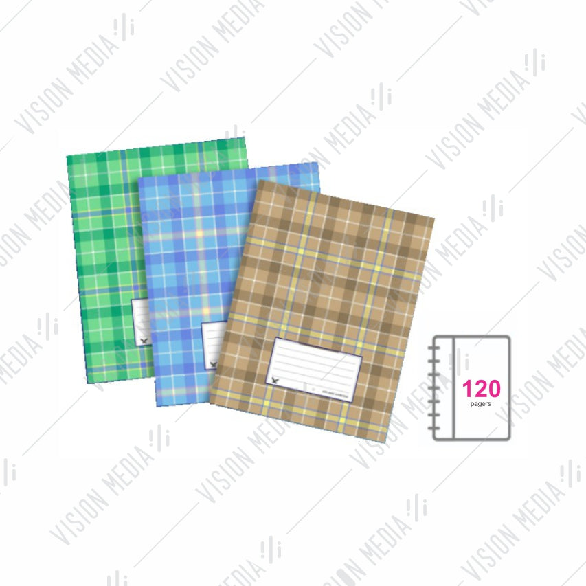 HARD COVER QUARTO/SQUARE BOOK 120 PAGES, 60GSM (EAGLE)