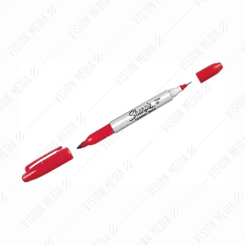 SHARPIE TWIN TIP PERMANENT MARKER (RED)