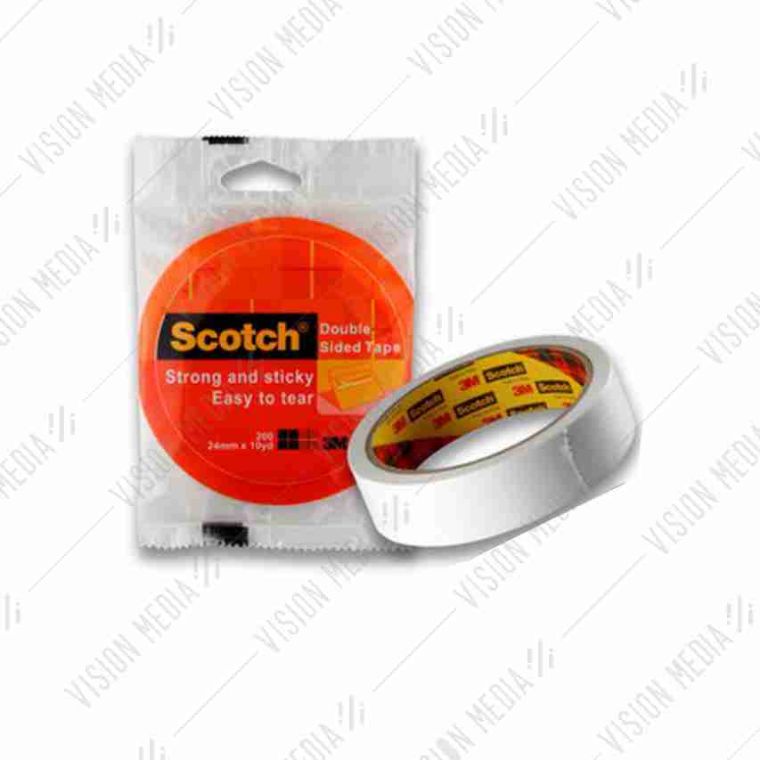 3M SCOTCH 200 DOUBLE-SIDED TAPE (24MM X 10 YARDS)