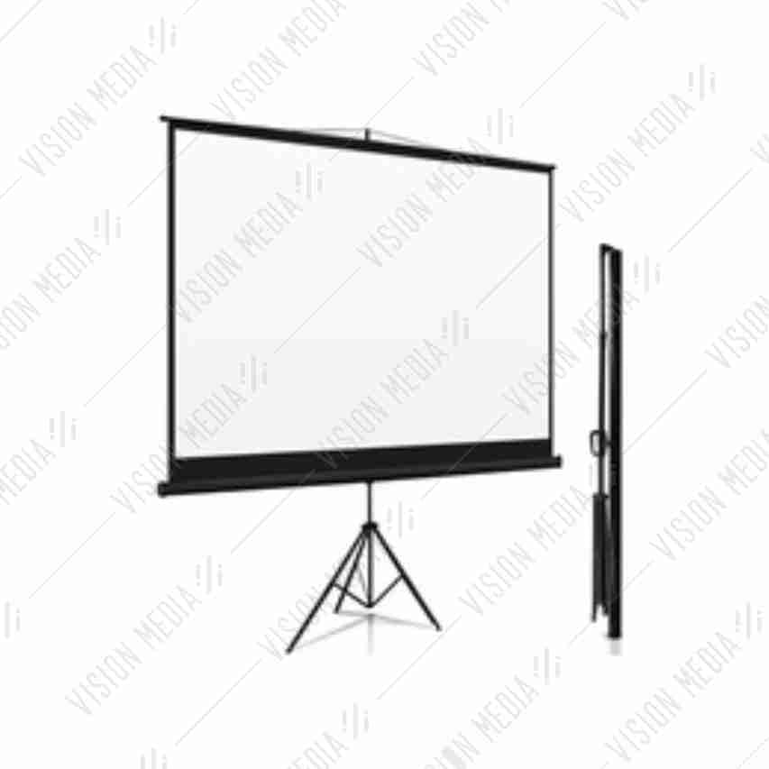 COMPACT PORTABLE PROJECTOR SCREEN WITH TRIPOD STAND(6' X 6')