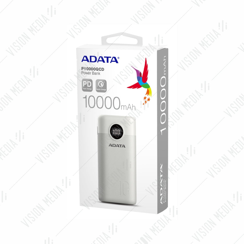 ADATA FAST CHARGE PD 3.0 10,000MAH POWER BANK (P10000QCD)