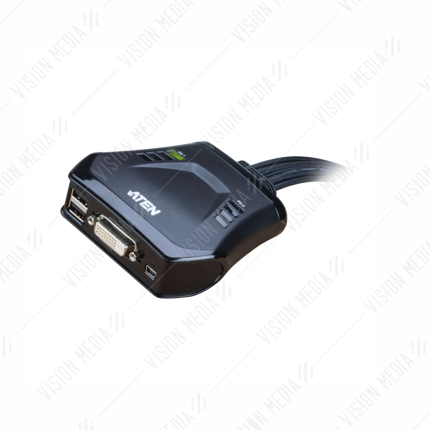 ATEN 2 PORT USB DVI CABLE KVM SWITCH (CS22D)