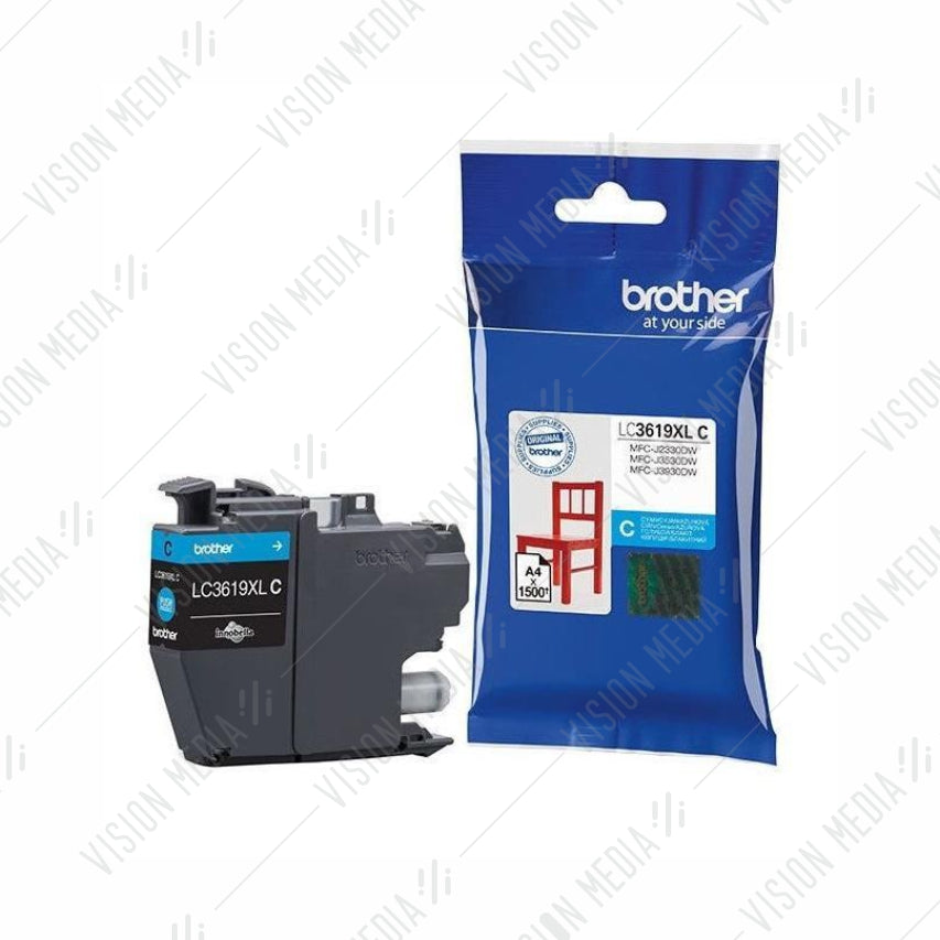 BROTHER CYAN INK CARTRIDGE (LC-3619XLC)