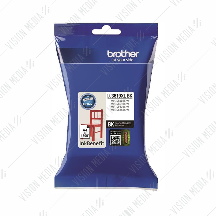 BROTHER BLACK INK CARTRIDGE (LC-3619XLBK)