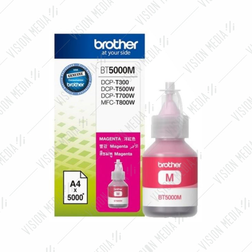 BROTHER MAGENTA REFILL INK BOTTLE (BT5000M)