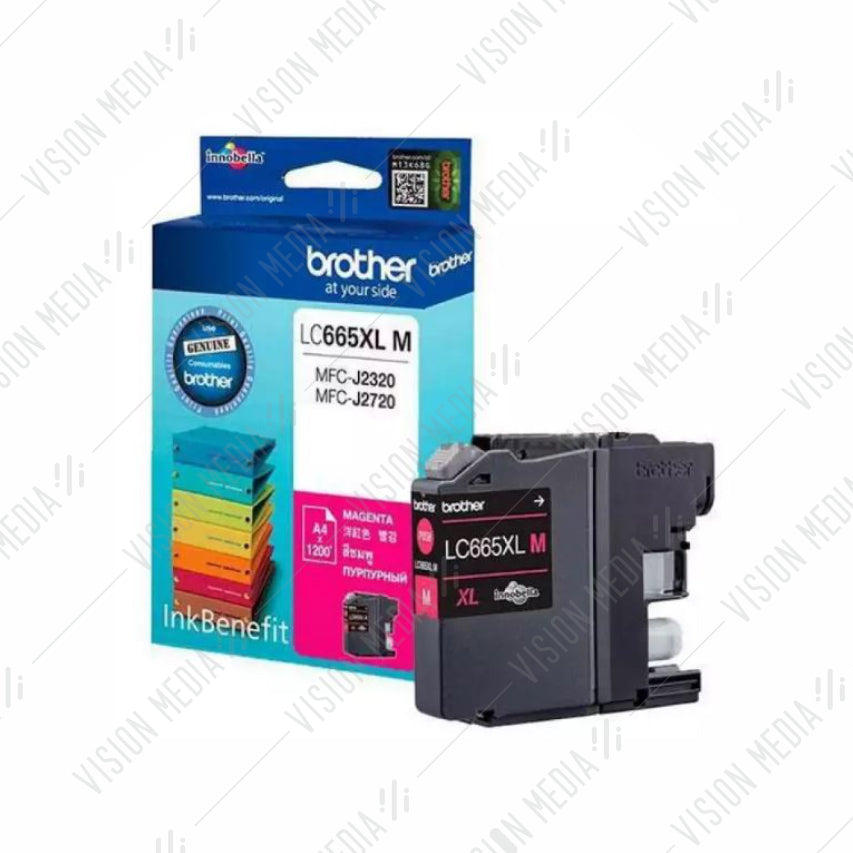 BROTHER HIGH YIELD MAGENTA INK CARTRIDGE (LC-665XLM)