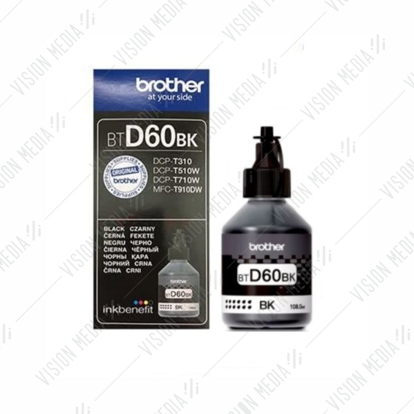 BROTHER BLACK REFILL INK BOTTLE (BTD60BK)