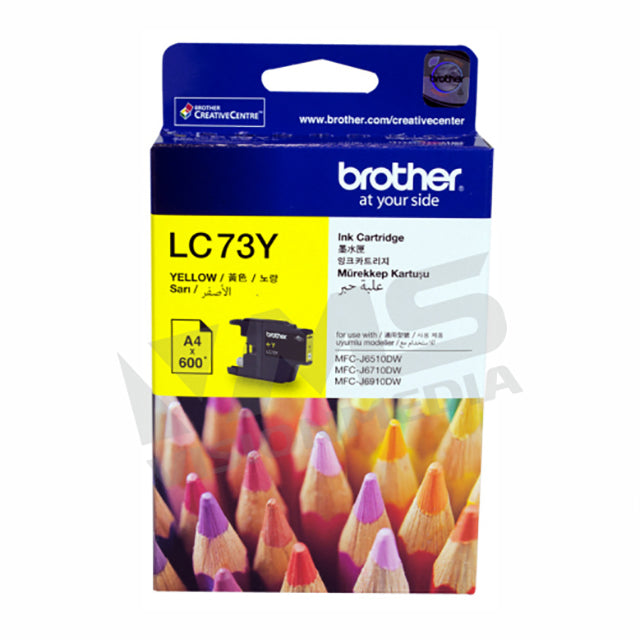 BROTHER YELLOW INK CARTRIDGE (LC-73Y)