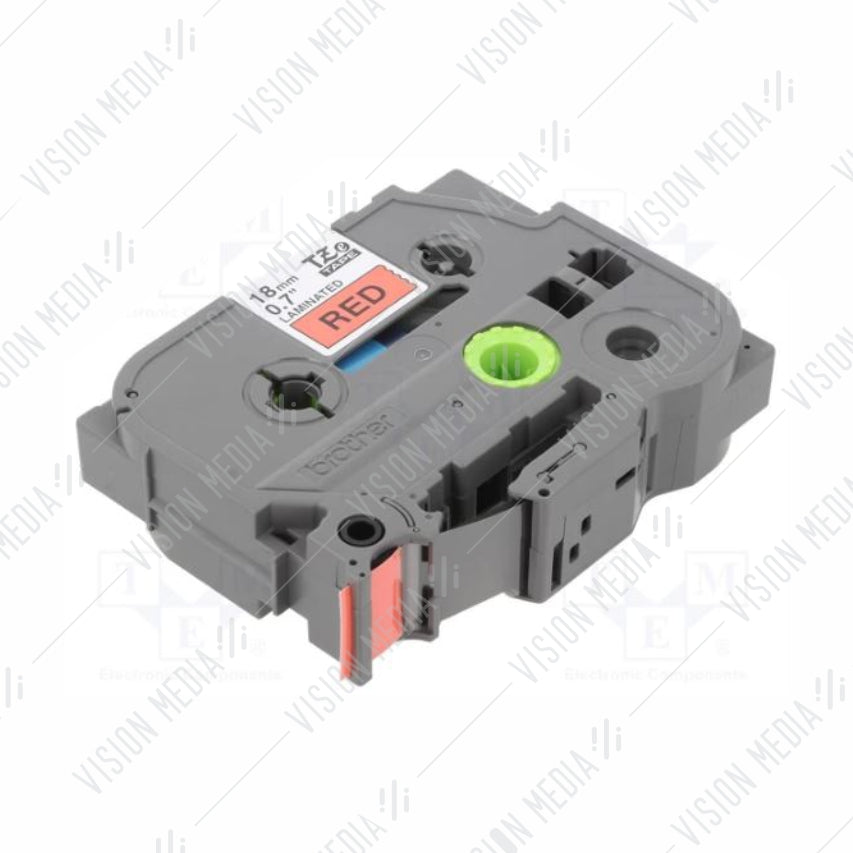 BROTHER BLACK ON RED TZE TAPE 18MM (TZE-441)