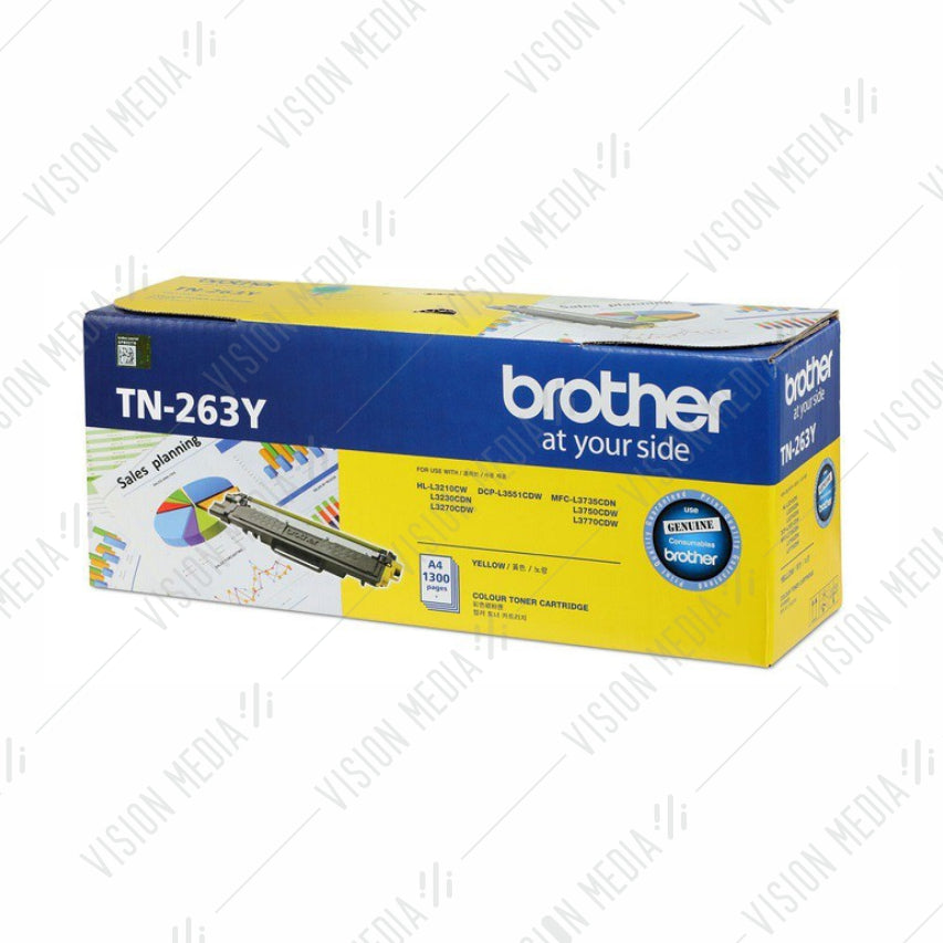 BROTHER YELLOW TONER CARTRIDGE (TN-263Y)