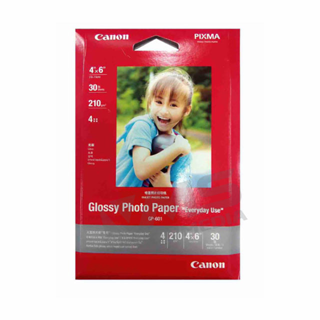 CANON GLOSSY PHOTO PAPER (GP-601) (30 SHEETS) (4" X 6")
