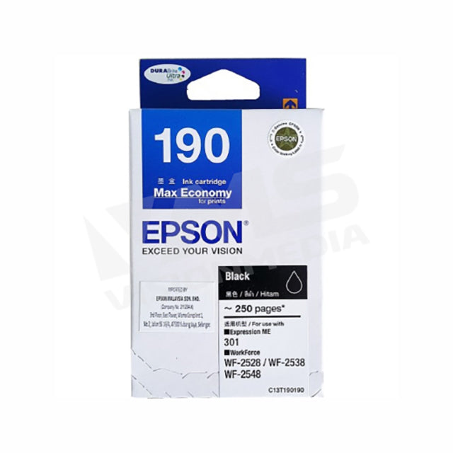EPSON T190 BLACK PIGMENT INK (T190190)