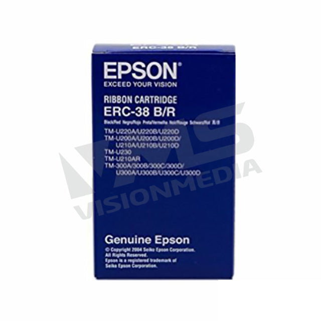 EPSON BLACK RIBBON CARTRIDGE ERC-38 (B) 10 IN 1 PACK (ORI)