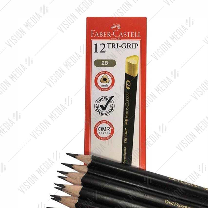 FABER-CASTELL TRI-GRIP 2B GOLD PENCIL (12 PCS PER PACK)
