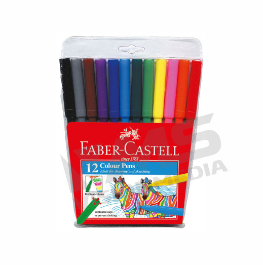 Fabrics Faber Castell Fibre Tip Colour Markers Faber-Castell Fibre-tip Pens Grip Colour Markers Pack Of 30