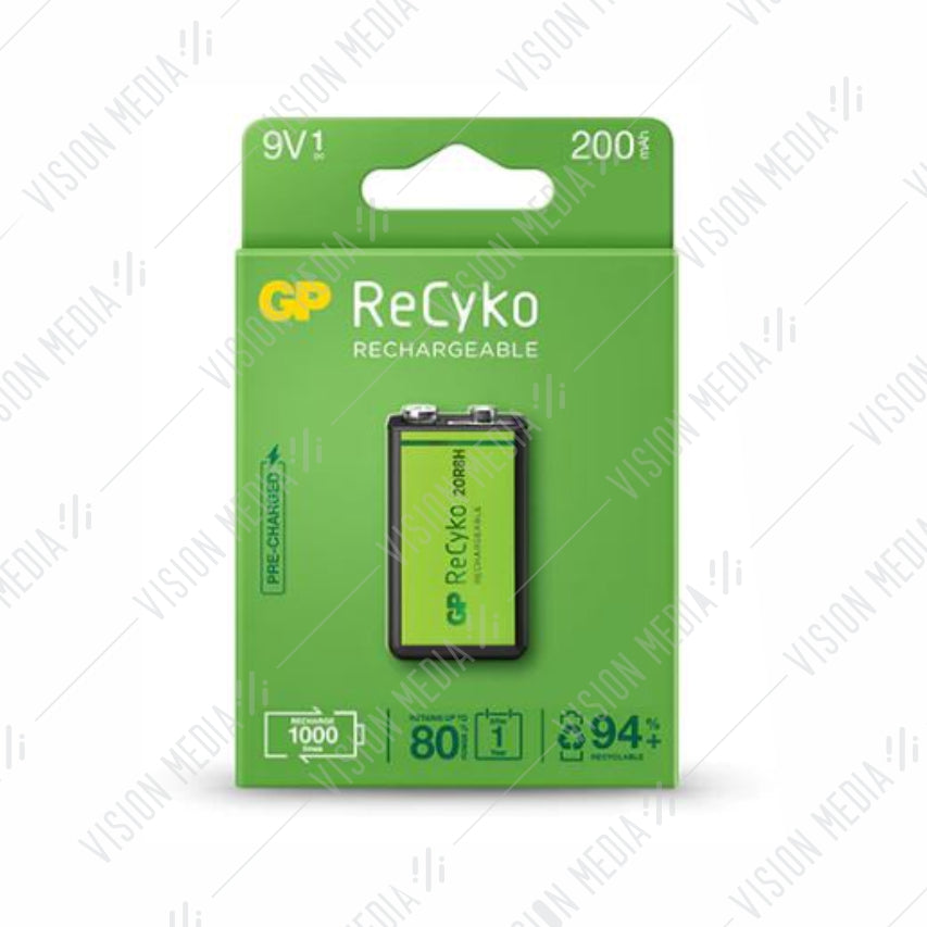 GP RECYKO+ 9V RECHARGEABLE BATTERY (GPRHV208R076)