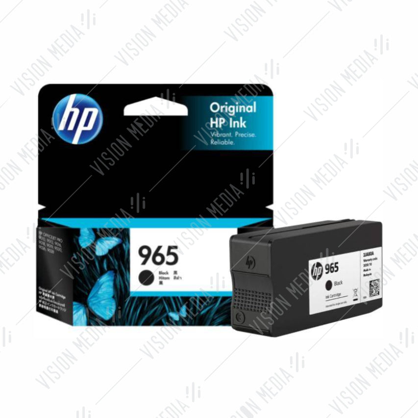 HP 965 BLACK INK CARTRIDGE (3JA80AA)
