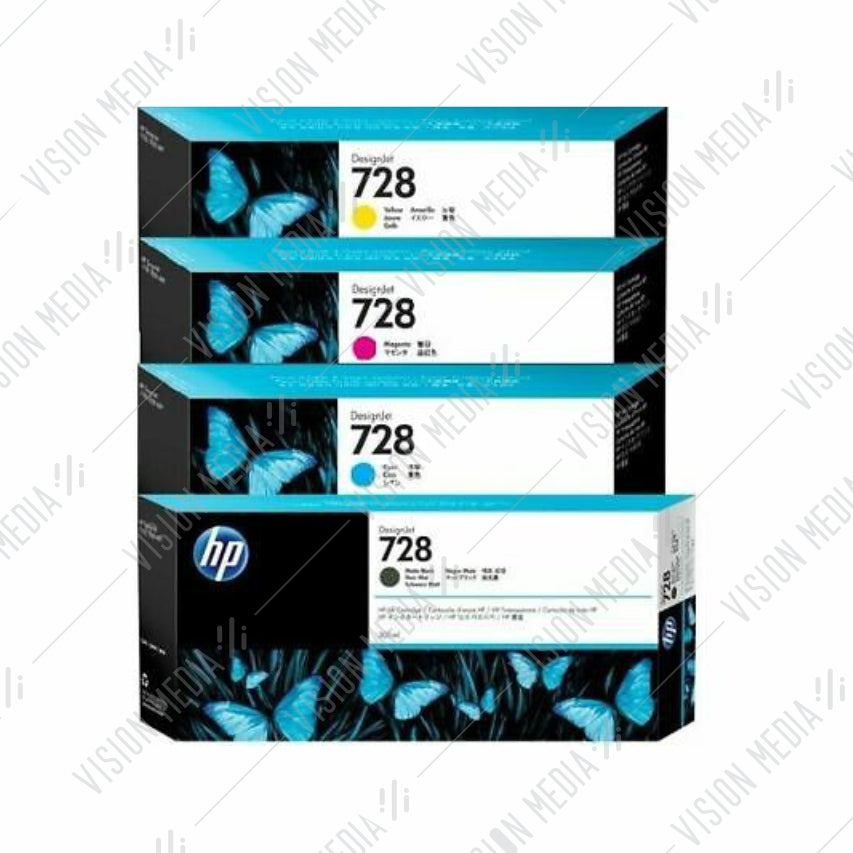 HP 728B 300ML MATTE BLACK INK CARTRIDGE (3WX30A)