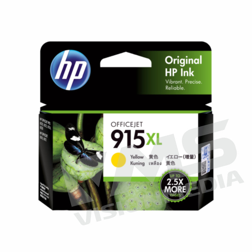 HP 915XL HIGH YIELD YELLOW ORIGINAL INK CARTRIDGE (3YM21AA)
