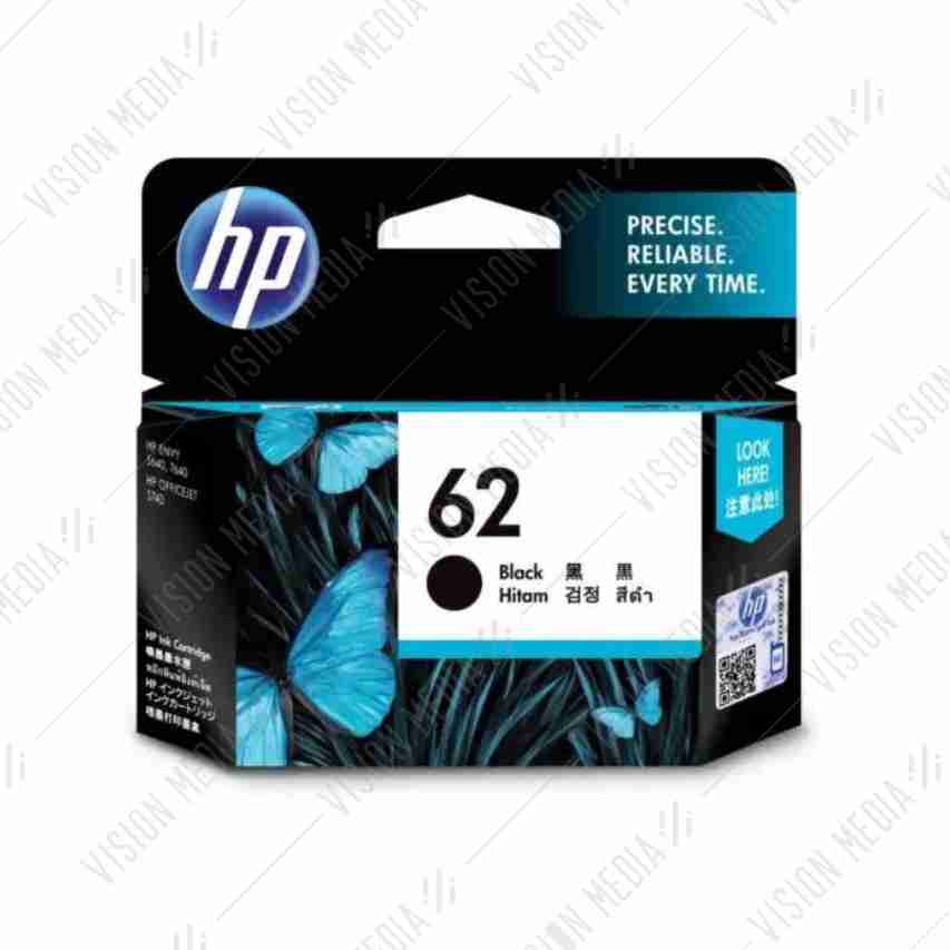 HP 62 BLACK INK CARTRIDGE (C2P04AA)