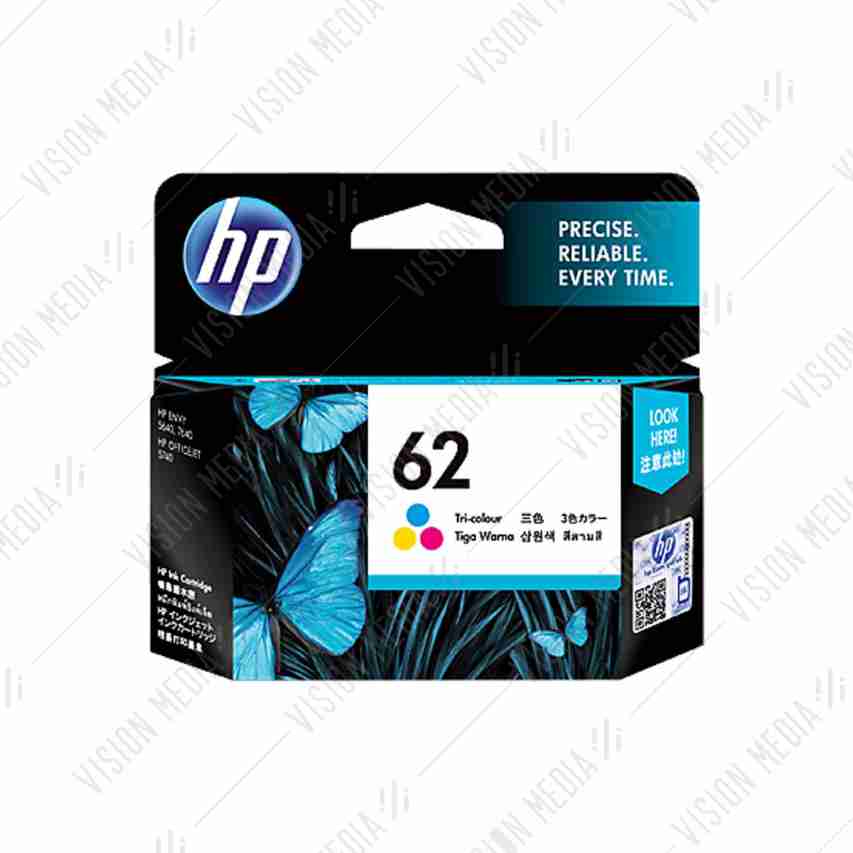 HP 62 TRI-COLOR INK CARTRIDGE (C2P06AA)